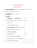 Giáo án Tiếng Anh lớp 8: Unit 9 A first aids course Lesson 5 : Write