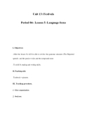 Unit 13: Festivals Period 84– Lesson 5: Language focus 