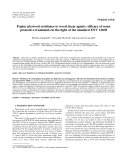 Báo cáo lâm nghiệp:"Poplar plywood resistance to wood decay agents: efficacy of some protective treatments in the light of the standard ENV 12038"