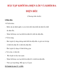 Giáo án Toán 12 ban cơ bản : Tên bài dạy : BÀI TẬP KHÔÍ ĐA DIỆN LỒI VÀ KHỐI ĐA DIỆN ĐỀU 
