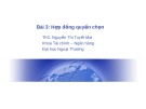 Bài 3: Hợp đồng quyền chọn