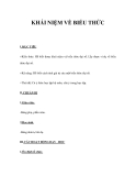 KHÁI NIỆM VỀ BIỂU THỨC 