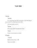 Bài giảng: VẬN TỐC 