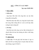 Tiết 7. CÔNG CỦA LỰC ĐIỆN