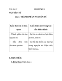 Tiết thứ 3: NGUYÊN TỬ  