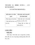 Tiết 54:BÀI  32:  HIDRO  SUNFUA  -  LƯU  HUỲNH DIOXIT LƯU HUỲNH TRIOXIT(tiết 2)  