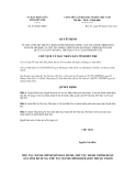 Quyết định số 2014/QĐ-UBND 