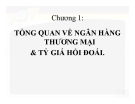 TỔNG QUAN CHUNG VỀ MÔN NGÂN HÀNG THƯƠNG MẠI