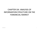 CHAPTER SIX: ANALYSIS OF INFORMATION STRUCTURE ON THE FIANANCIAL MARKET