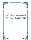 MÔ HÌNH ĐỊNH GIÁ TÀI SẢN TÀI CHÍNH