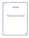 TỔNG QUAN VỀ THUẾ