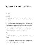 SỰ PHÂN TÍCH ÁNH SÁNG TRẮNG 