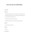 BÀI TẬP QUANG HÌNH HỌC 