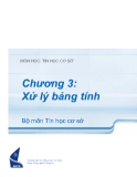 Chương 3 Xử lý bảng tính - Bài 2