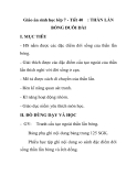 Giáo án sinh học lớp 7 - Tiết 40 BÓNG ĐUÔI DÀI 