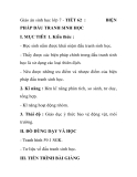 Giáo án sinh học lớp 7 - TIẾT 62 : PHÁP ĐẤU TRANH SINH HỌC 