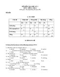 Đề kiểm tra HKI môn anh 6 