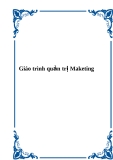 Giáo trình quản trị Maketing