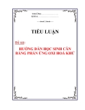 TIỂU LUẬN: HƯỚNG DẪN HỌC SINH CÂN BẰNG PHẢN ỨNG OXI HOÁ KHỬ