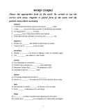 WORD FORMS 1