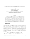 Báo cáo toán học: "Regular factors of regular graphs from eigenvalues"