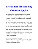 Truyền nhân ẩm thực cung đình triều Nguyễn