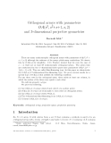 Báo cáo toán học: "Orthogonal arrays with parameters OA(s3, s2+s+1, s, 2) and 3-dimensional projective geometries"