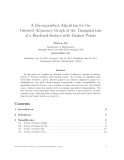 Báo cáo toán học: "A Decomposition Algorithm for the Oriented Adjacency Graph of the Triangulations of a Bordered Surface with Marked Point"