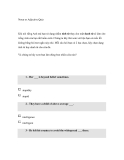 Noun or Adjective Quiz   