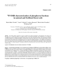 Báo cáo khoa học: "characterization of phosphorus fractions in natural and fertilized forest soils"