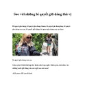 Sao với những bí quyết giữ dáng thú vị