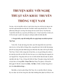 TRUYỆN KIỀU VỚI NGHỆ THUẬT SÂN KHẤU TRUYỀN THỐNG VIỆT NAM