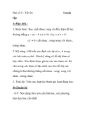 Đại số 9 - Tiết 26  Luyện tập