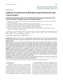 Báo cáo y học: " Significant association between Helicobacter pylori infection and serum C-reactive protein"