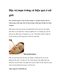 Đặc trị mụn trứng cá hiệu quả ở nữ giới