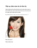 Mặt nạ chữa nám da từ dâu tây