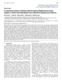 Báo cáo y học: "A comparative analysis of antibody repertoire against Staphylococcus aureus antigens in Patients with Deep-Seated versus Superficial staphylococcal Infections"