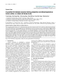Báo cáo y học: "A possible link between exercise-training adaptation and dehydroepiandrosterone sulfate- an oldest-old female study"