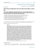 Báo cáo y học: "Ozone Therapy and Hyperbaric Oxygen Treatment in Lung Injury in Septic Rats"