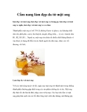 Cẩm nang làm đẹp da từ mật ong