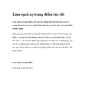 Làm sạch cọ trang điểm tức thì