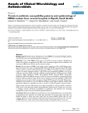 Báo cáo sinh học: "Trends in antibiotic susceptibility patterns and epidemiology of MRSA isolates from several hospitals in Riyadh, Saudi Arabia"