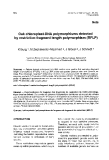 Báo cáo khoa học: "Oak chloroplast-DNA polymorphisms detected by restriction fragment length polymorphism (RFLP)"