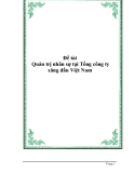 Đề tài : Quản trị nhân sự tại Tổng công ty xăng dầu Việt Nam