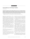 Báo cáo y học: "Immunotherapy with Allergen Peptides"