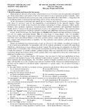 ĐỀ THI THỬ ĐẠI HỌC NĂM HỌC 2010-2011 Môn Thi: Tiếng Anh