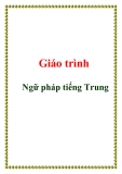 giáo trình ngữ pháp tiếng trung