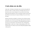 Cách chăm sóc da dầu