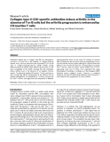 Báo cáo y học: "Collagen type II (CII)-specific antibodies induce arthritis in the absence of T or B cells but the arthritis progression is enhanced by CII-reactive T cells"
