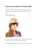 Làm tóc cực đáng yêu trong 2 phút